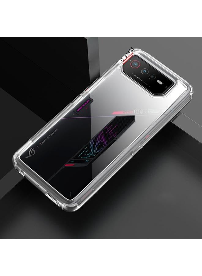 The Bros حافظة لهاتف Asus ROG Phone 6 شفافة من PC + TPU مقاومة للصدمات - Image 3