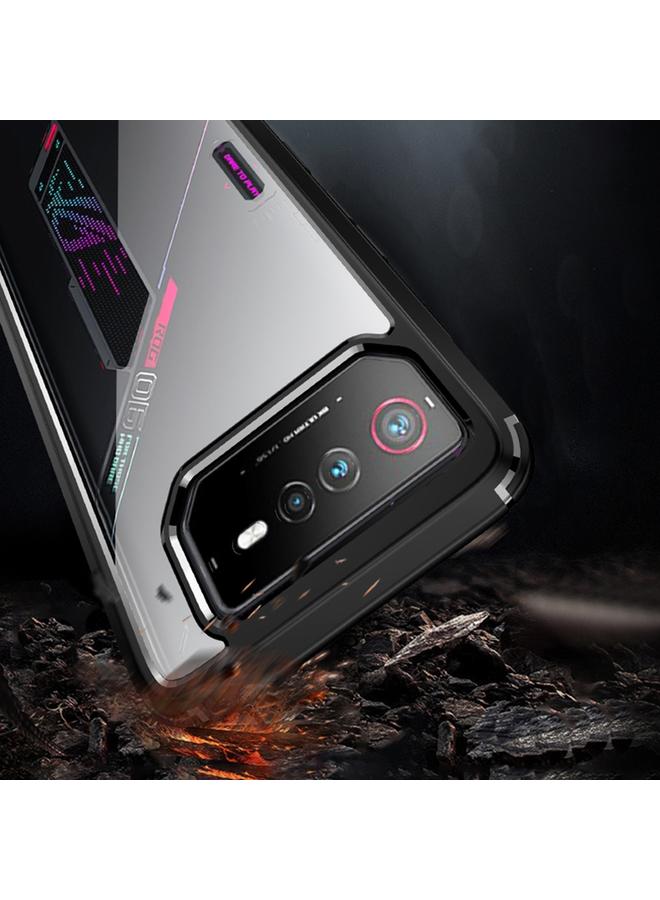 The Bros حافظة لهاتف Asus ROG Phone 6 شفافة من PC + TPU مقاومة للصدمات - Image 4