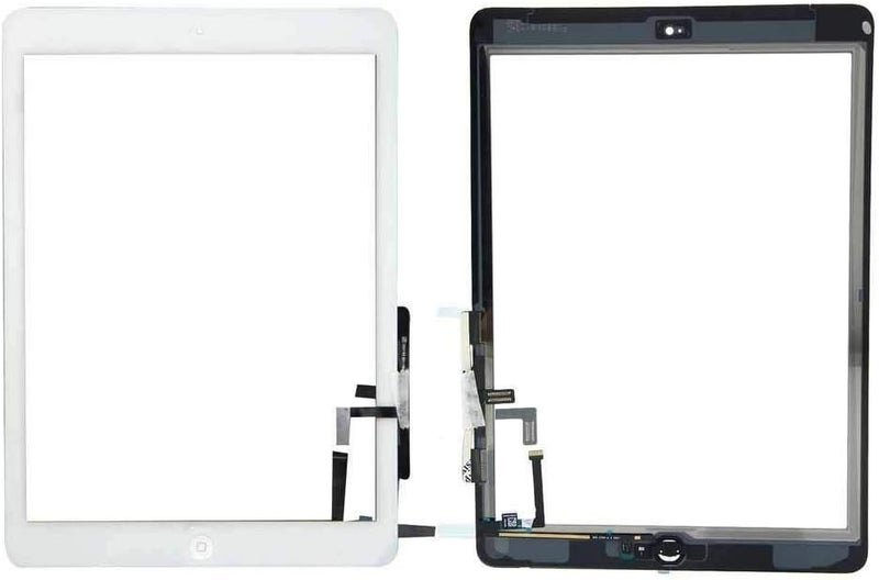 Mustpoint Touch Screen Digitizer + Home Button Replacement for iPad Air 1 / iPad 5 5th A1474 A1475 A1476 (White) - Image 1