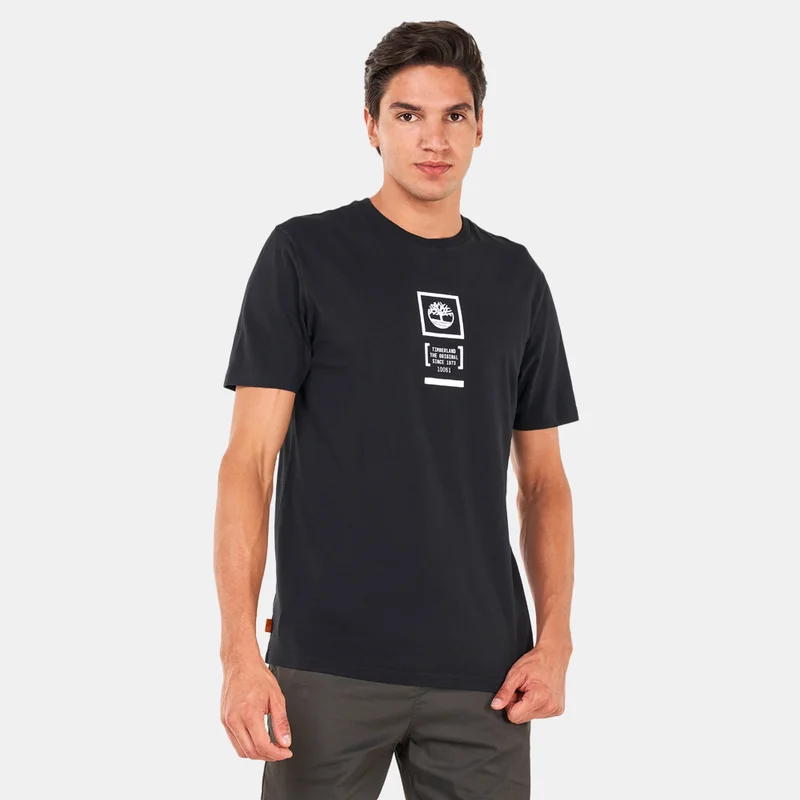 Timberland Men's Back Stack Logo Camo T-Shirt