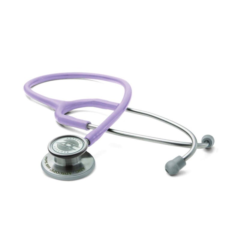 ADC Adscope 608 Convertible Clinician Stethoscope with Tunable AFD Technology, Adult Diaphragm and Adult Bell or Pediatric Diaphragm, 31 inch Length, Lavender - Image 1
