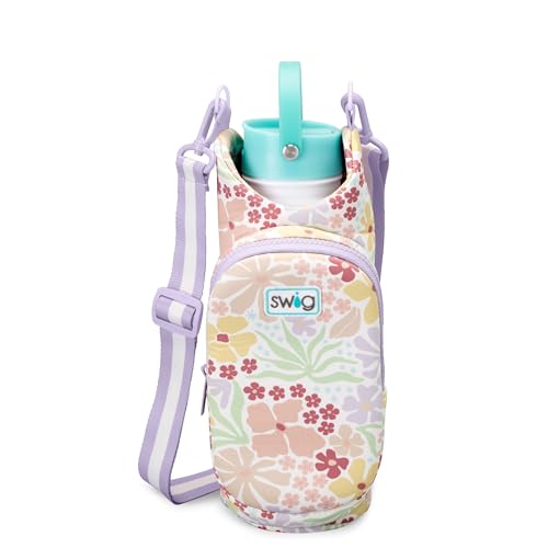 Swig Life Water Bottle Sling Bag Water Bottle Holder with Adjustable Strap Carrier Bag with Zippered Phone Pocket Holds 36oz Fresh Cut - Image 1