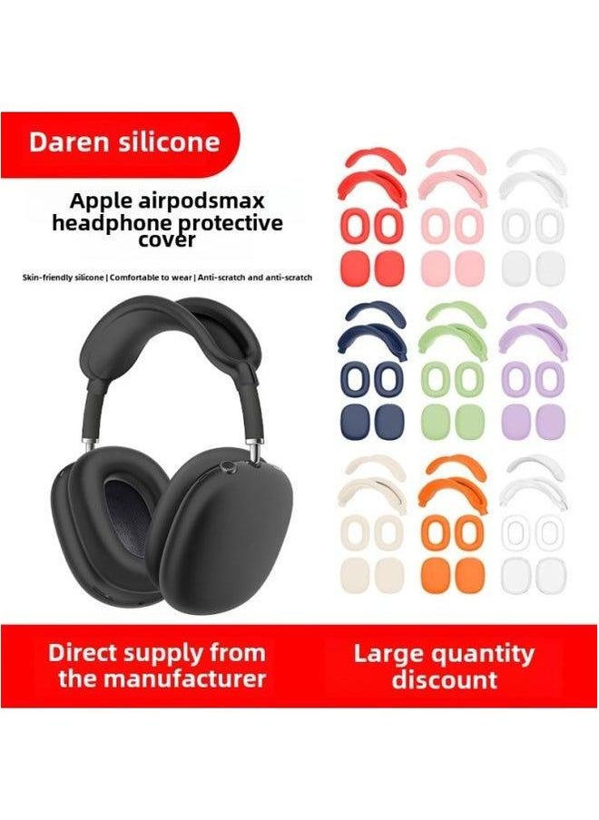 Generic - 2024 Airpods Max Headset Protective Cover Ear Cap Head Beam Shell Silicone Cover-Color:Starry Sky Hat Cover-Model:Airpods - Image 1