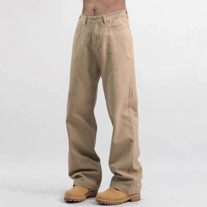 Unisex Classic Denim Jeans Loose Fit Daily Outdoor Wear - Image 2