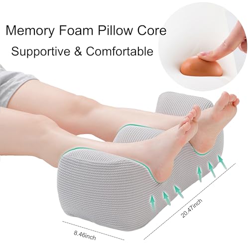 galactruly Leg Elevation Pillows For After Surgery,Leg Pillow Elevation Blood Circulation,Leg Wedge Pillow After Knee Replacement Post Surgery,Foot Pillow for Both Leg Swelling,Knee Pillow For Back Sleeping - Image 5