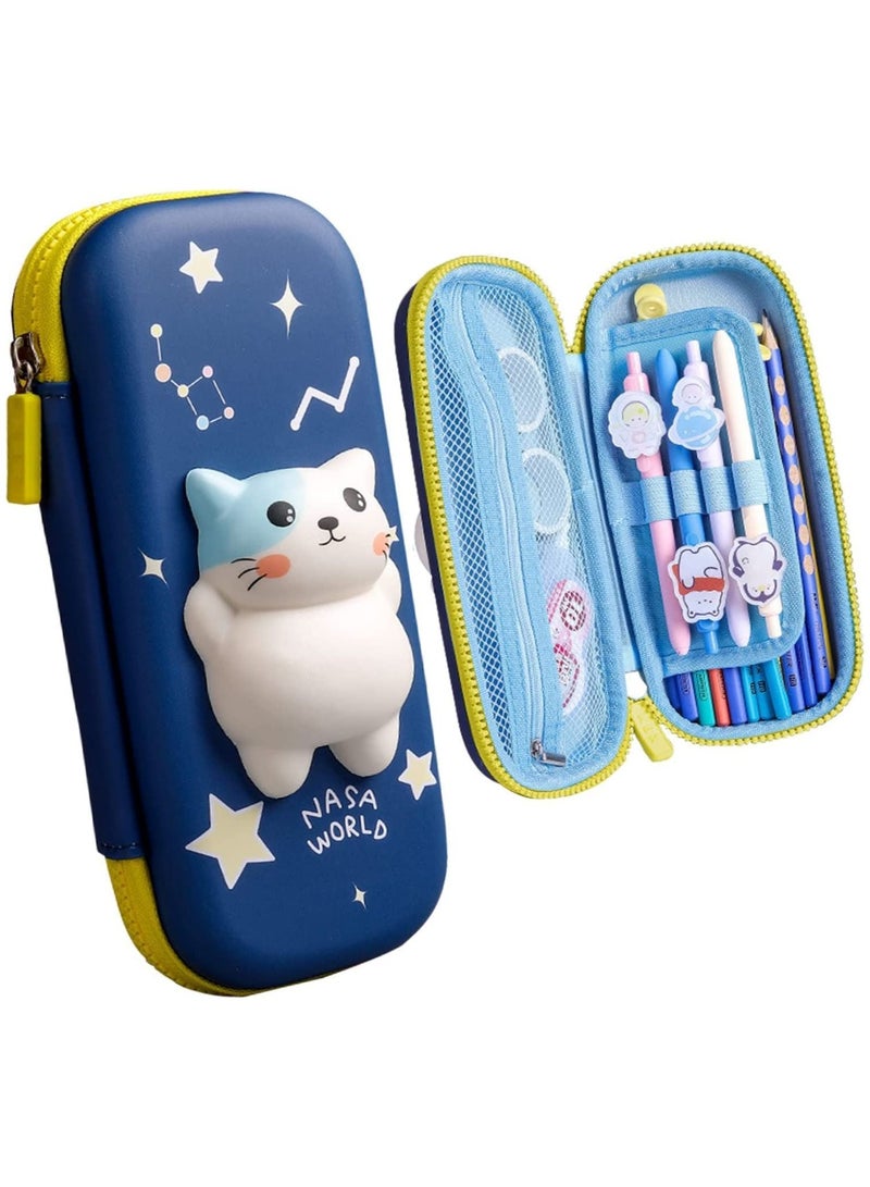SYOSI Pencil Case for Boys Girls 3D Decompression Pen Case Large Aesthetic Pencilcase with Compartments Big Capacity Pencil Pouch Cute Pen Bag Office Box Organizer for Secondary School - Image 1