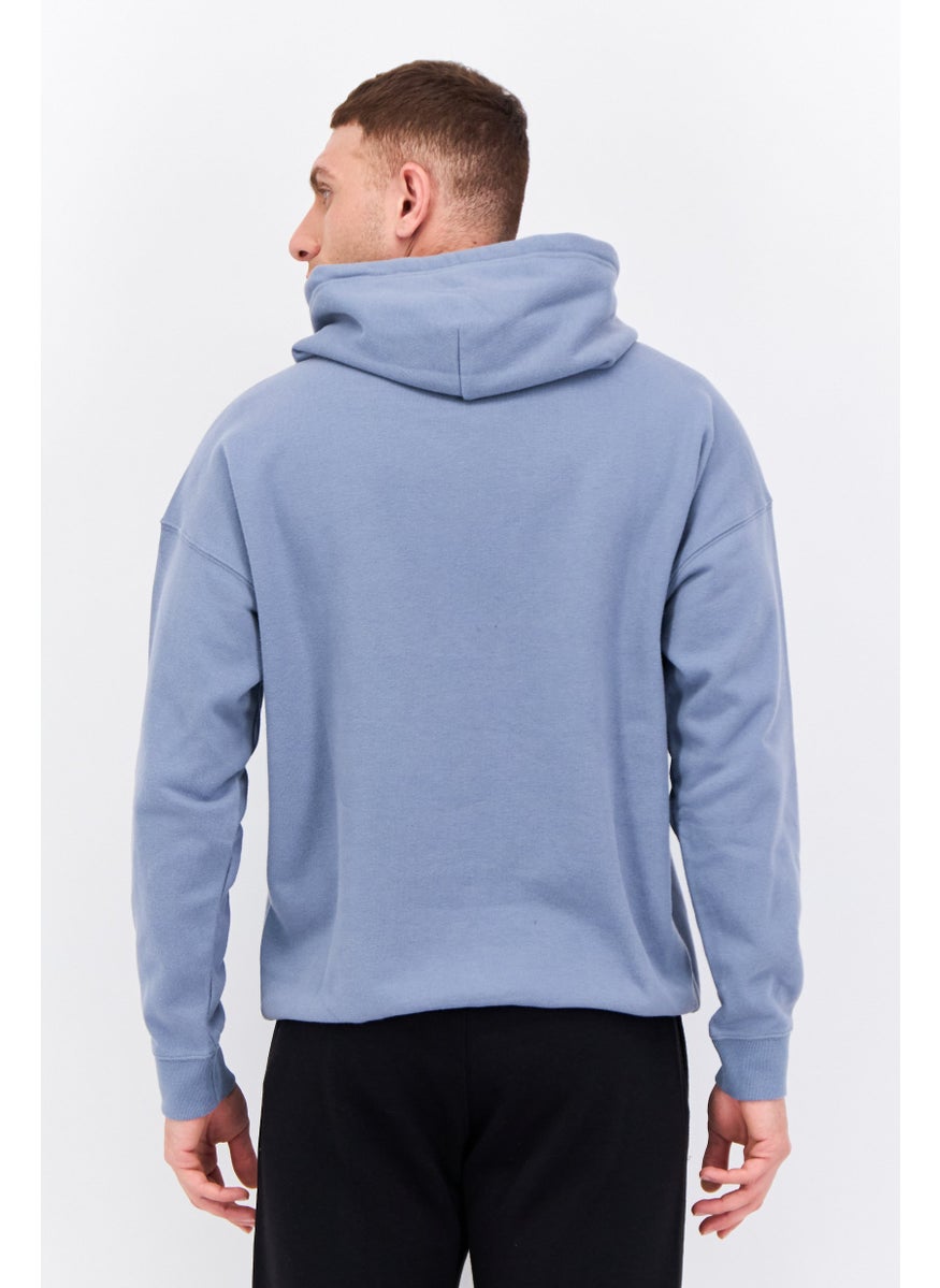 Champion Men Baggy Fit Hooded Outdoor Sweatshirts, Slate Grey  - Image 3