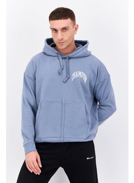 Champion Men Baggy Fit Hooded Outdoor Sweatshirts, Slate Grey  - Image 1
