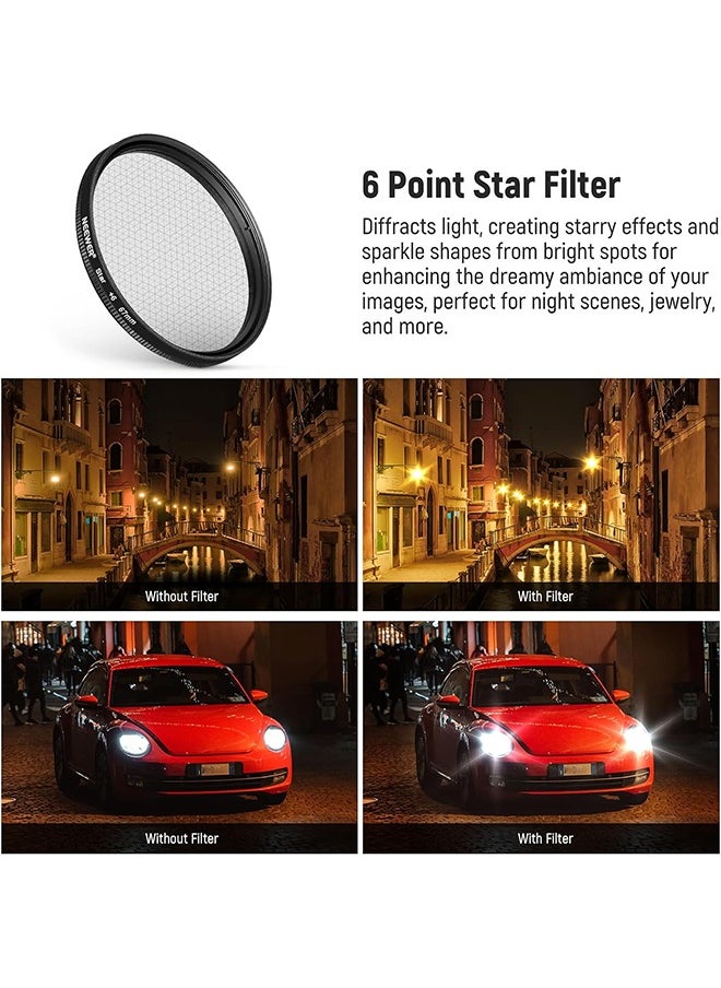 Neewer - NEEWER Clip On 67mm Phone ND Filter Kit, Upgraded Lens Clip Cold Shoe Mount/Locking Knob, CPL/ND32/6 Point Star/4 Graduated Color Filter Compatible with iPhone 16 15 Pro Max Plus 14 13 Samsung S23 S24 - Image 1