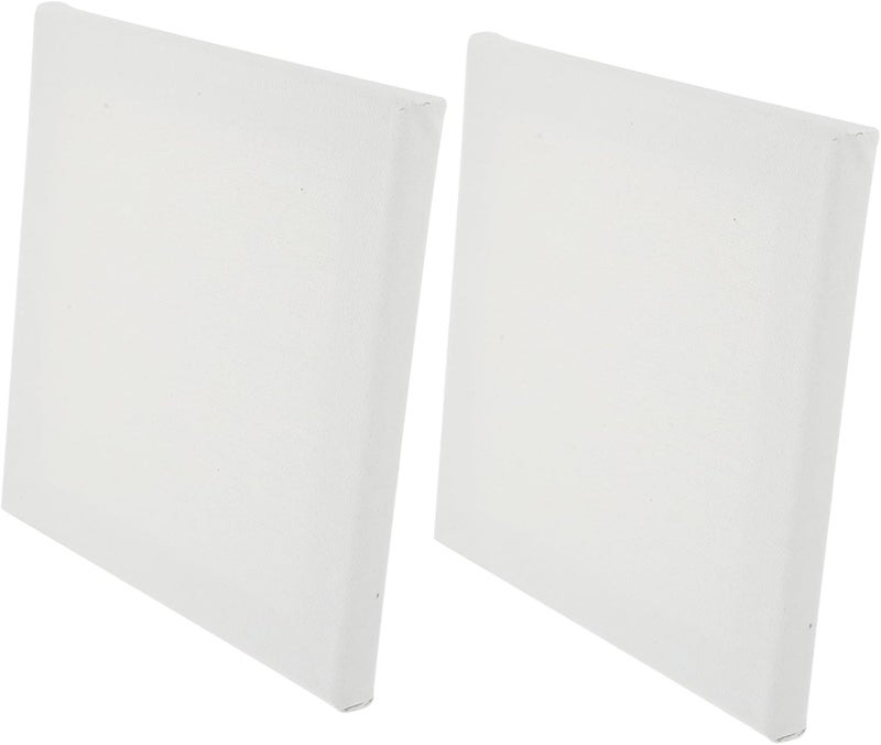 2pcs Linen Painting Frames Desktop Picture Holders Simple Style Oil Painting Canvas Artwork Display for Home Decor and - Image 5
