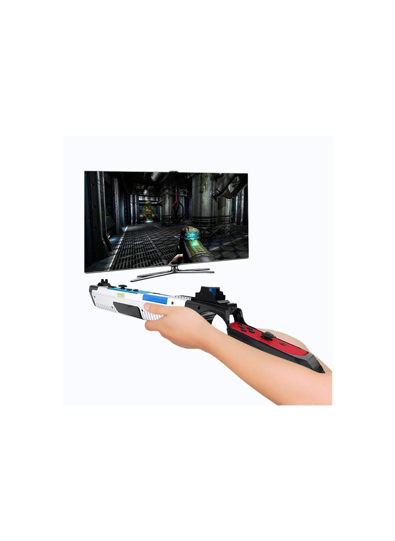 Game Controller for Nintendo Switch, Compatible with JoyCons, Ideal for Shooting Games like Wolfenstein 2 and More, Perfect for Enhanced Gaming Experience on Switch.