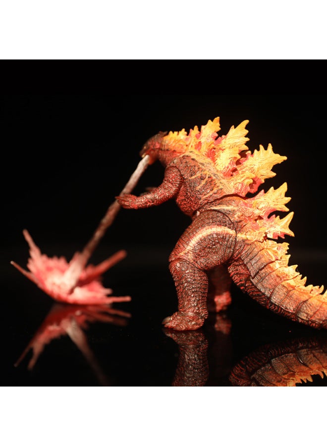7 Inch NECA Movie Godzilla War King Kong Movable Model Hand Toy SHM Monster Nuclear Jet Box-Color:2019 Red Lotus Godzilla Sends Breath 00  - Image 4