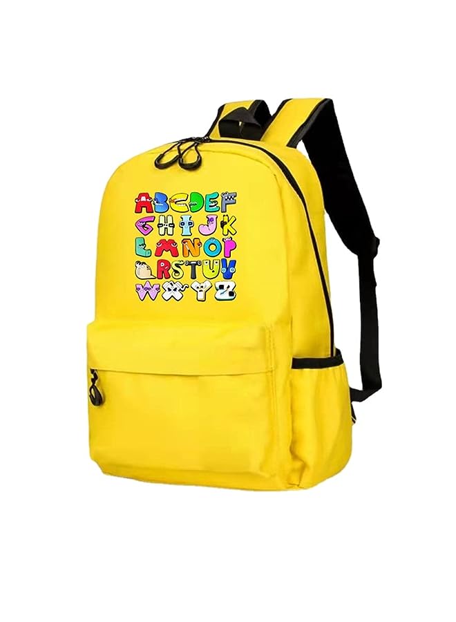 Raxoom لعبة أسطورة حروف الأبجدية لطلاب المدارس الابتدائية والمتوسطة حقيبة ظهر مدرسية هدايا للأطفال من الرسوم المتحركة للأطفال (أزرق) - Image 2