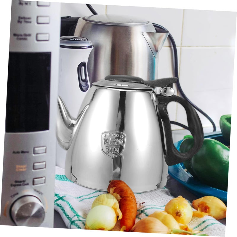 Stainless Steel Tea Kettle With Heat Resistant Handle For Induction Gas Stove - Image 4