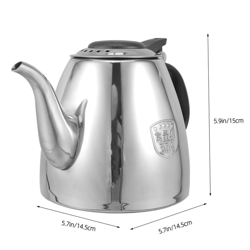 Stainless Steel Tea Kettle With Heat Resistant Handle For Induction Gas Stove - Image 3