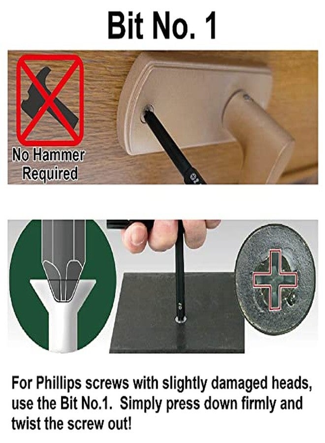 إنجينير مفك براغي لإزالة البراغي من طراز Engineer Nejisaurus Bazooka DBZ-60G، متوافق مع البراغي المسطحة والصفائحية، للبراغي المكسورة (رقم 2)، أخضر - Image 4