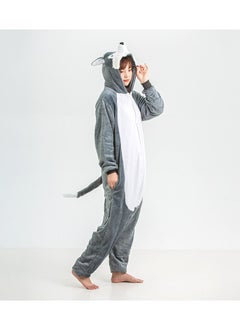 KUYING Autumn And Winter Flannel Cartoon Jumpsuit Pajamas  - Image 2