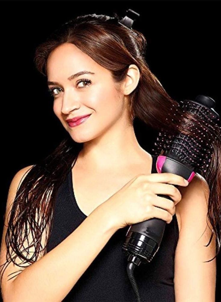 Hair Dryer Brush and Hot Air Brush, Bvser Air Hair Brush 3 in 1 One Step Hair Dryer and Styler Volumizer for Rotating Straightening, Curling, Salon Negative Ion Ceramic Blow Dryer Brush - Image 3