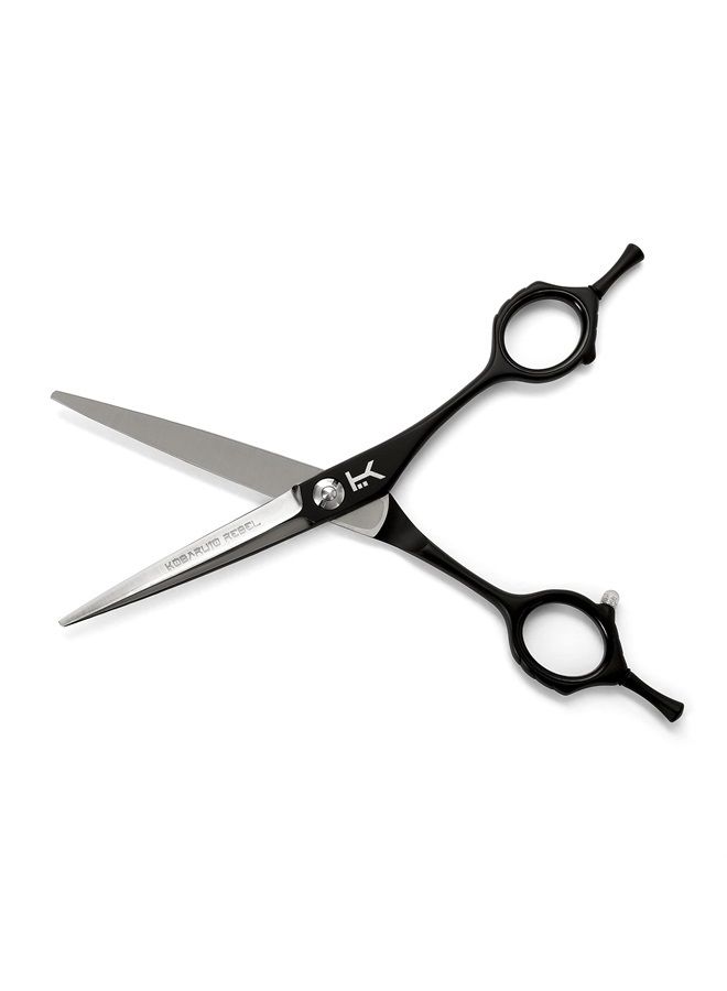 Kobaruto Very Sharp Kobaruto Rebel - 440c Silver Black Cobalt 6" Hairdressing Shears for Stylists and Barbers - Image 2