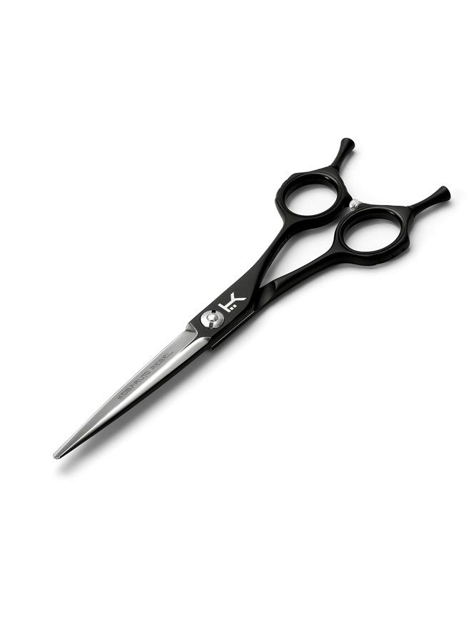 Kobaruto Very Sharp Kobaruto Rebel - 440c Silver Black Cobalt 6" Hairdressing Shears for Stylists and Barbers - Image 1