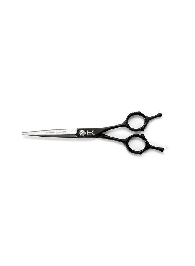 Kobaruto Very Sharp Kobaruto Rebel - 440c Silver Black Cobalt 6" Hairdressing Shears for Stylists and Barbers - Image 3