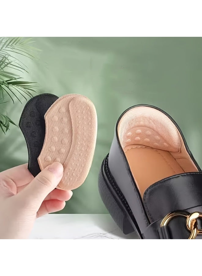 4pairs Self-Adhesive Heel Grips, Shoe Size Reducer Pads, Anti-Slip and Anti-Fray Insoles for Shoes, Unisex with Grip Texture Surface, Thickened Shock Absorption Cushioning, Blister Prevention Inserts - Image 5