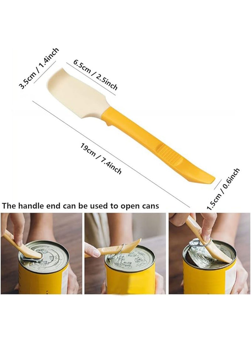Generic - 2 Pack Silicone Jam Spreader Spatula with Can Opener End Multi Purpose Spreaders for Jar Peanut Butter Jelly Spreader Chocolate Spreader Mixing Scraper - Image 1