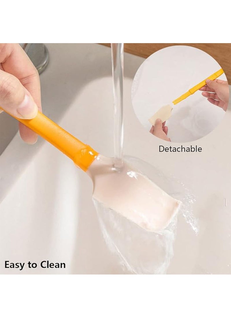 Generic - 2 Pack Silicone Jam Spreader Spatula with Can Opener End Multi Purpose Spreaders for Jar Peanut Butter Jelly Spreader Chocolate Spreader Mixing Scraper - Image 1