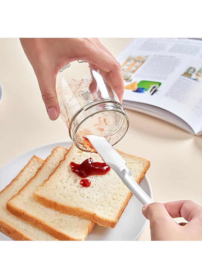 Generic - 2 Pack Silicone Jam Spreader Spatula with Can Opener End Multi Purpose Spreaders for Jar Peanut Butter Jelly Spreader Chocolate Spreader Mixing Scraper - Image 1