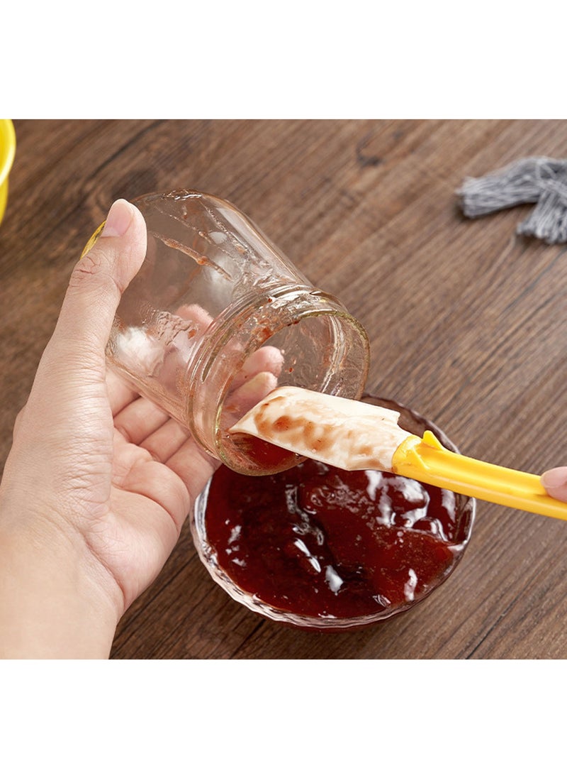 Generic - 2 Pack Silicone Jam Spreader Spatula with Can Opener End Multi Purpose Spreaders for Jar Peanut Butter Jelly Spreader Chocolate Spreader Mixing Scraper - Image 1