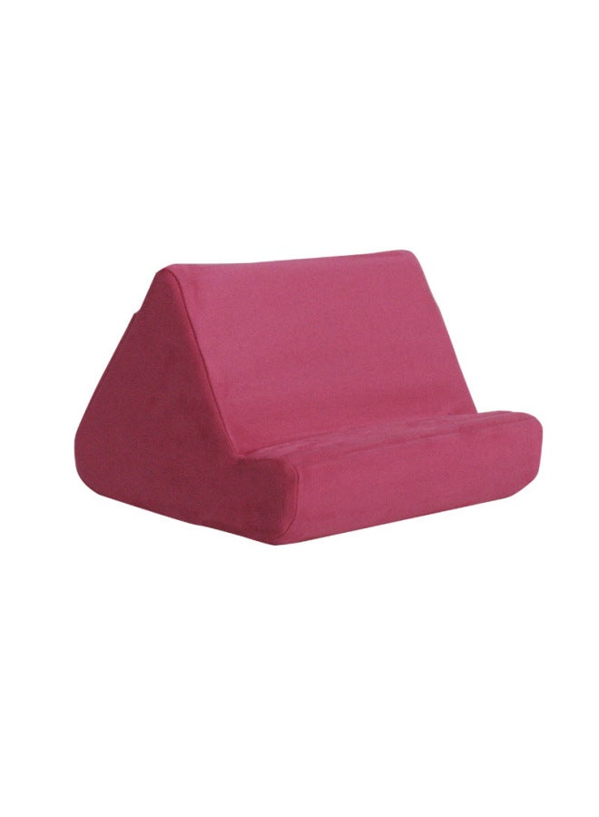 Adjustable Soft Pillow Mobile Phone Stand Tablet Desktop Reading Bracket Holder Arm Rest Cushion Pad For Laptop Computer-Color:Rose Red-Applicable Dimensions:Second Generation -5:28.5*25*18.5cm - Image 1