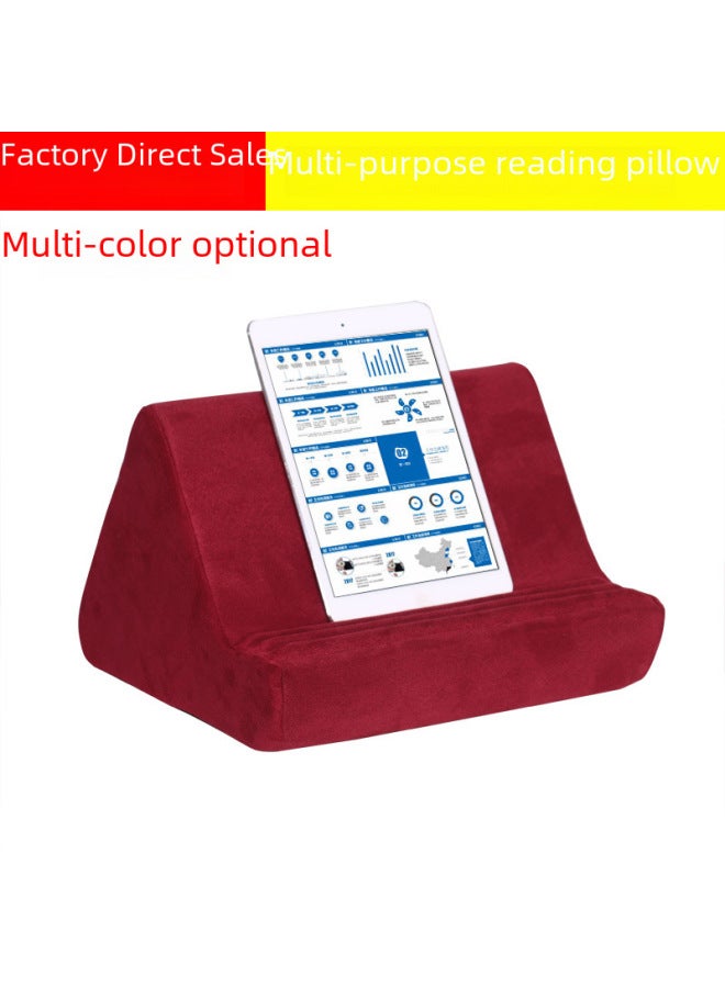 Adjustable Soft Pillow Mobile Phone Stand Tablet Desktop Reading Bracket Holder Arm Rest Cushion Pad For Laptop Computer-Color:Rose Red-Applicable Dimensions:Second Generation -5:28.5*25*18.5cm - Image 3
