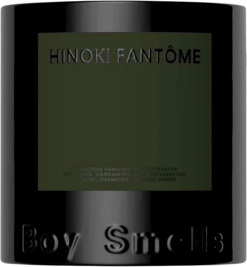 Boy Smells Hinoki Fantôme Scented Candles for Men and Women - 8.5 oz - Soy, Coconut Wax Candle Blend - Aromatic Candles for Home with Japanese Cypress, Jasmine and Smoked Amber - 50-Hour Burn - Cotton Wick - Image 1