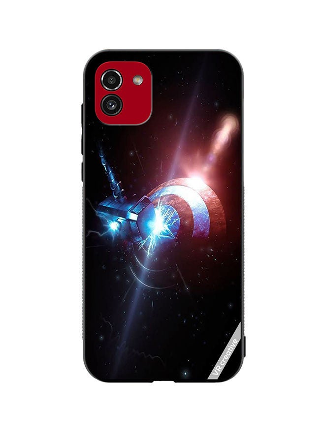 VR CREATIVE Protective Case Cover For Samsung Galaxy A03 Marvel Design Multicolour - Image 1