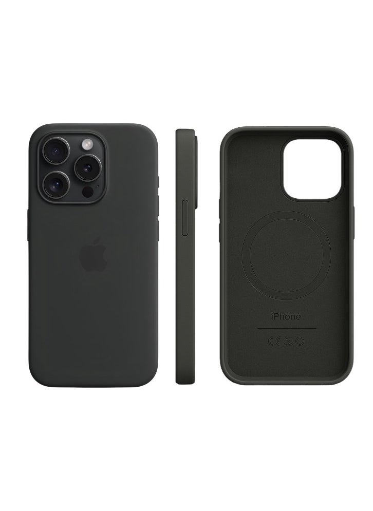 Silicone Case for iPhone 15 Pro - With MagSafe Support and Strong Protection