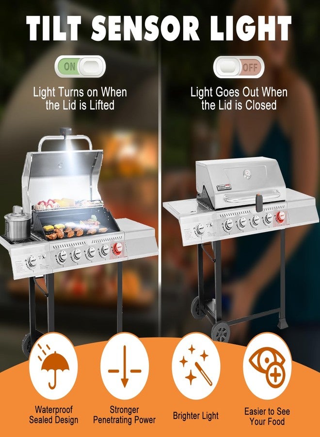 OATISLIFE Grill Light Designed for Blackstone Griddle & Weber Grill, Automatic On/Off BBQ Light, Blackstone Griddle Accessories, LED Grill Lights for Outdoor Grill, Gray - Image 3