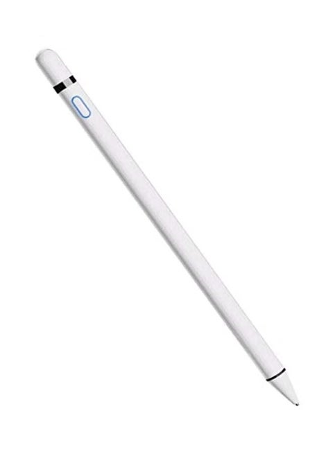 Fine Point Active Stylus Digital Pen – High-Precision Touchscreen Pen for Smooth Writing & Drawing, Ultra-Fine Tip, Rechargeable, Lightweight & Ergonomic Design, Compatible with iOS & Android Devices – White