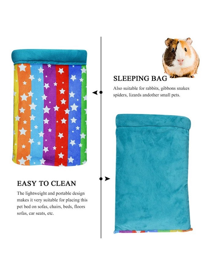 HOMEYA HOMEYA Hamster Sleeping Bag, Small Pet Animals Soft Flannel House Bed Nest Hideout Pouch Sack Sleeping Bed for Hedgehog Squirrel Bunny Guinea Pig Rat Warm Cage Decor Accessory (14 * 11 inch) - Image 5