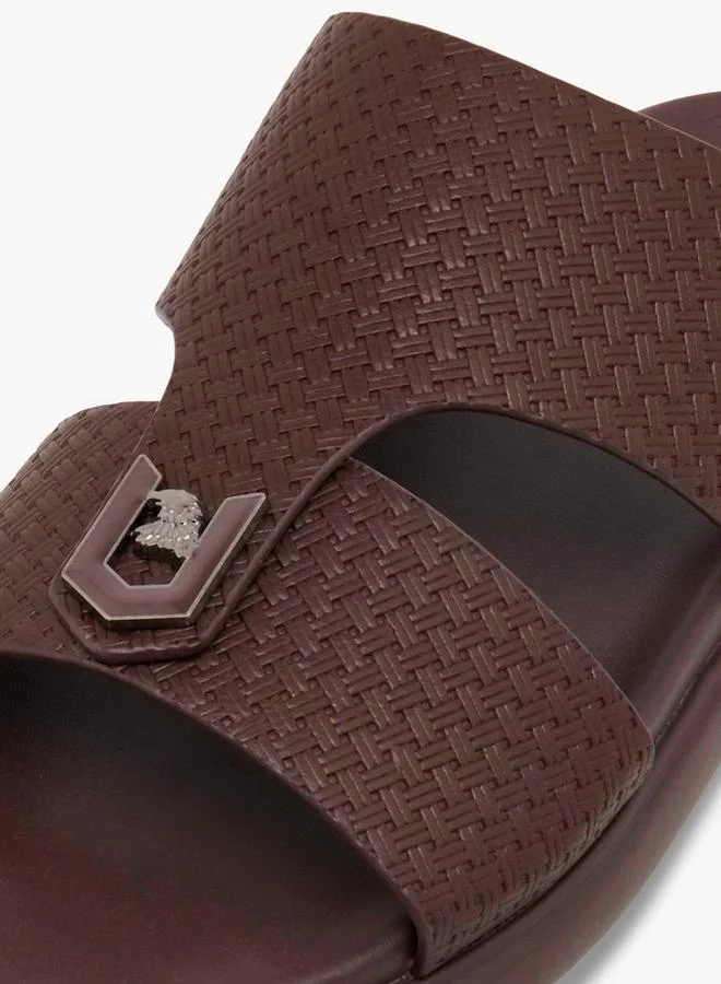 LBL by Shoexpress BROWN Men Textured Arabic Sandals for Men | Best Price UAE