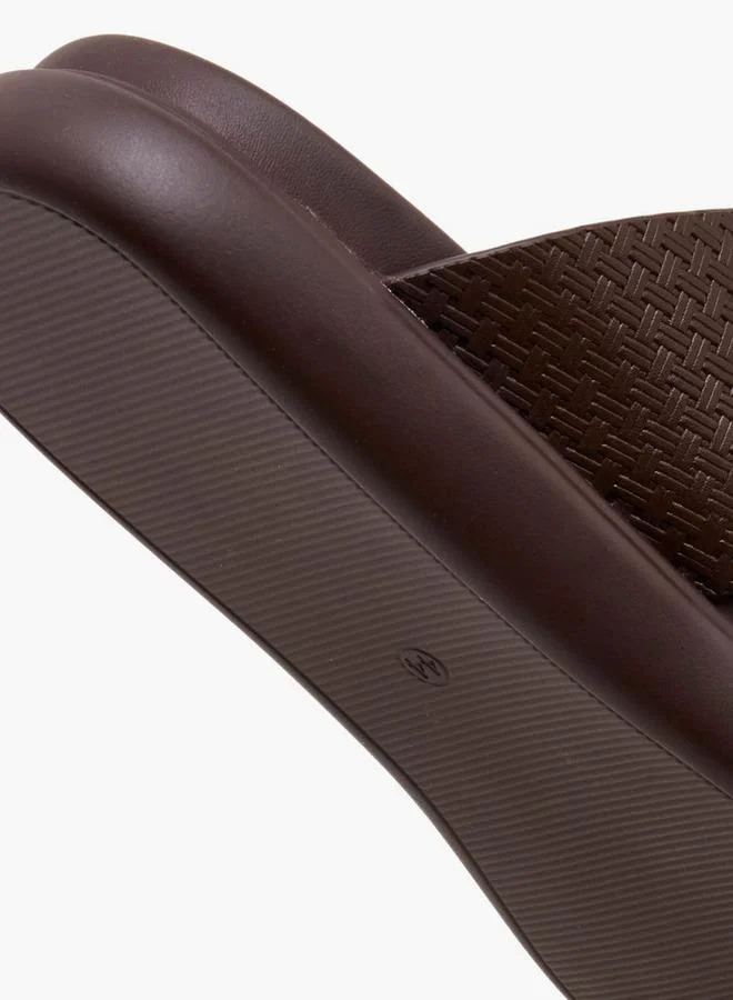 LBL by Shoexpress BROWN Men Textured Arabic Sandals for Men | Best Price UAE