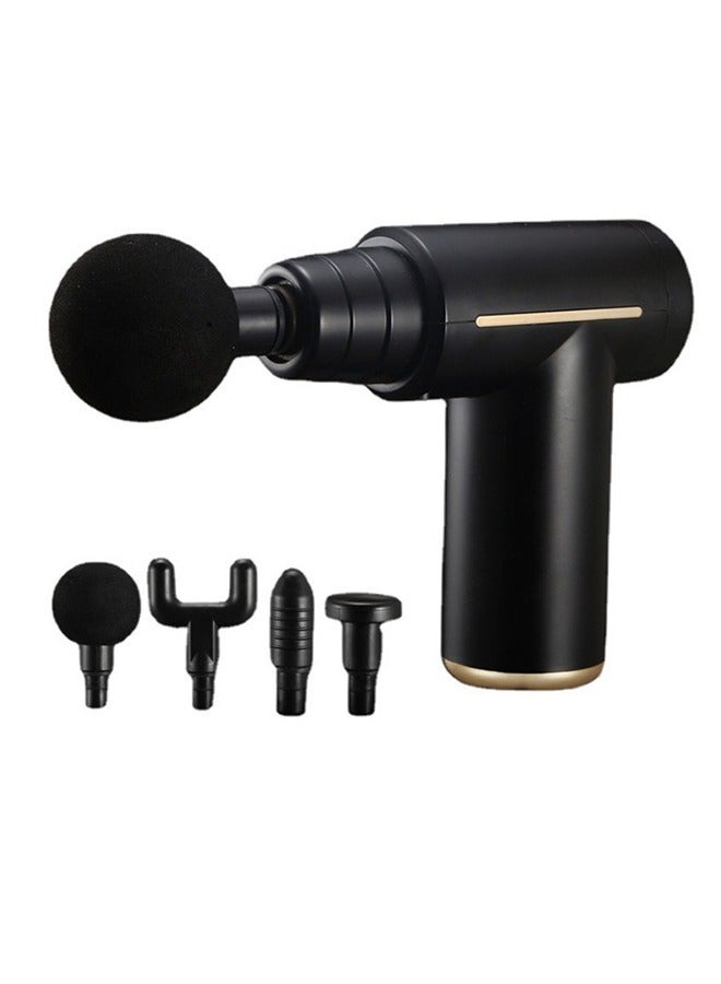 Loquat Muscle Massage Gun - 6 Speed Portable Deep Tissue Massager with 4 Heads | Super Quiet Percussion for Pain Relief  Stiffness | Type-C Rechargeable | Body Massager, Massager Device - Image 1