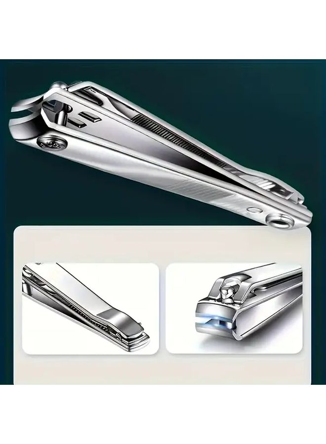 Large Nail Clipper With File Stainless Steel Concave Blade Durable For Thick Toenails - Image 2
