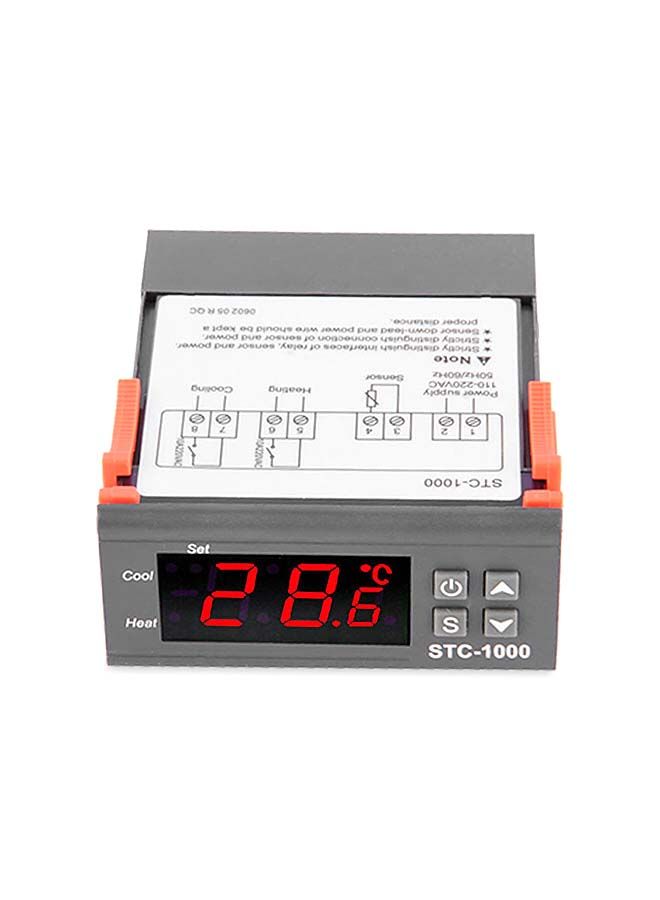 NIBEMINENT Digital Temperature Controlling Thermostat Grey/Orange - Image 1