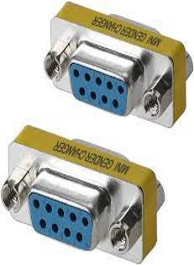 Generic Generic DB9 Female to DB9 Female Slimline Adapter Gender Changer (Coupler) DB9 Mini Adapter  - Image 1