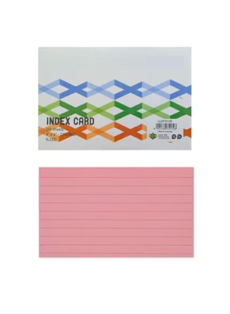 Terabyte Index Cards, 100 Sheets Ruled Index Cards, Flash Cards for Studying, Index Cards, Note Cards, Lined Index Flashcards for Office and School Supplies, 4"x6" Ruled - Image 1
