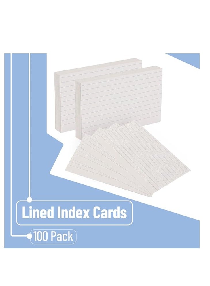 Terabyte Index Cards, 100 Sheets Ruled Index Cards, Flash Cards for Studying, Index Cards, Note Cards, Lined Index Flashcards for Office and School Supplies, 4"x6" Ruled - Image 2