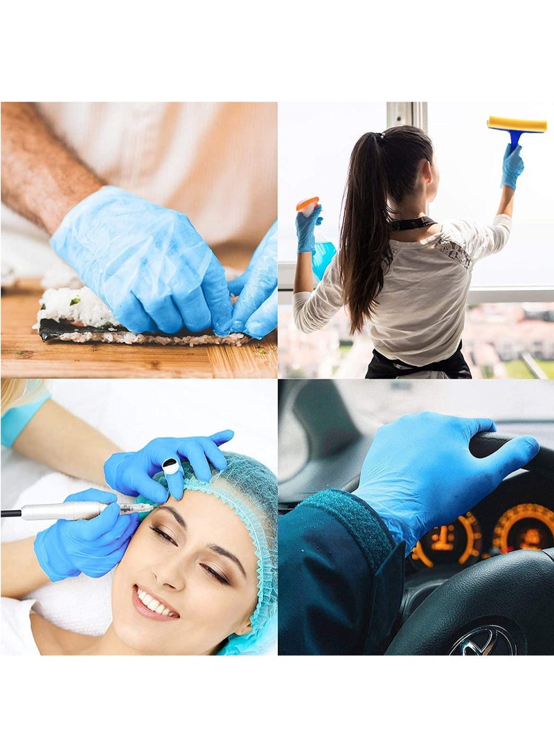 Powder Free Vinyl Disposable Blue Gloves 100 Pcs - Image 4