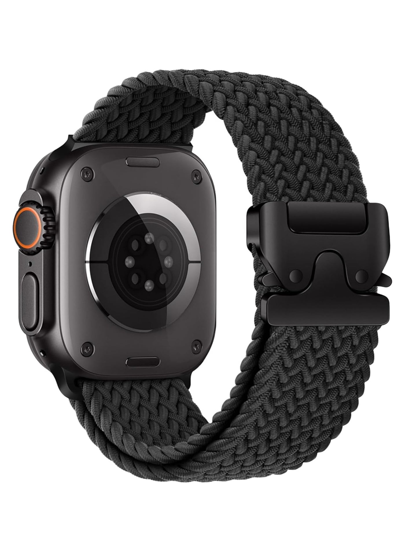 Braided Band Compatible with Apple Watch Ultra 1/2/3 49mm 46mm 45mm 44mm 42mm for Women Men Made of Breathable Polyester,Parachute Style Buckle Straps for iWatch SE Series 11 10 9 8 7 6 5 4 3 2 1 SE