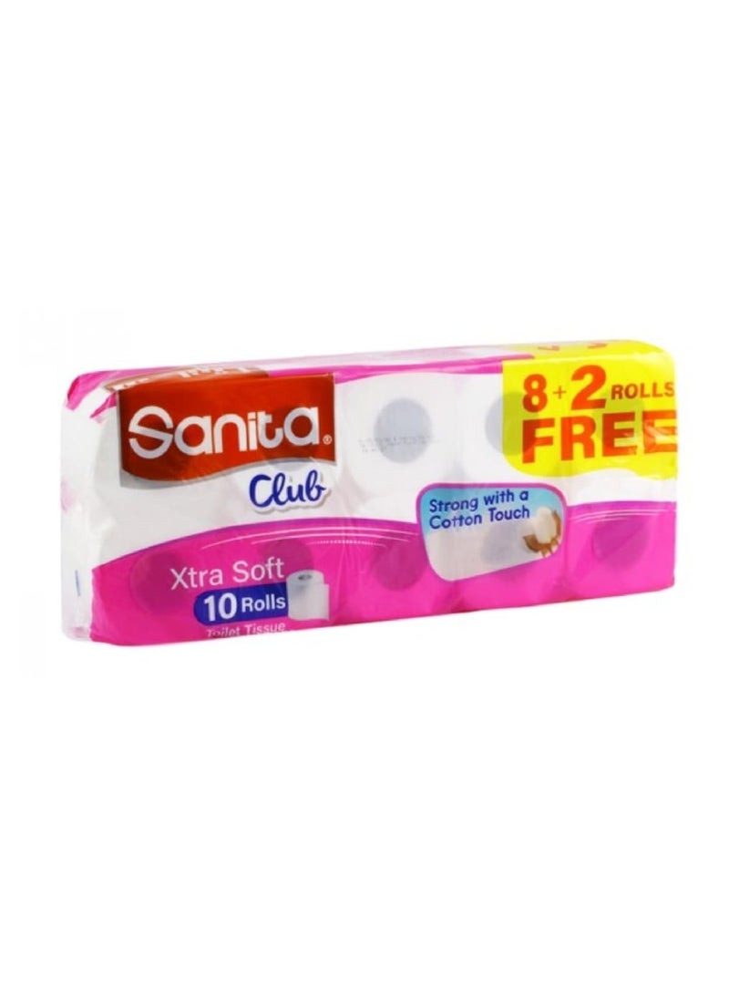Sanita Bathroom toilet tissue 8+2 high quality white 20 x 10 x 50.5 cm TT1024P01 