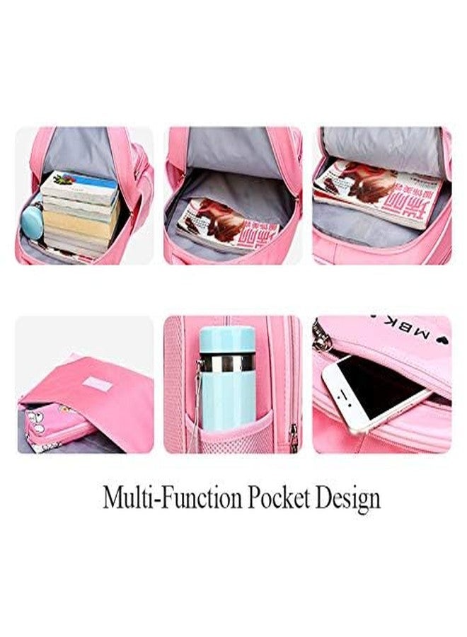 EMPEROR®Backpack for Girls, Kids Backpacks School Bag for girl| Bookbags Cute Travel Daypack| bow bagpack baby (pink) - Image 4